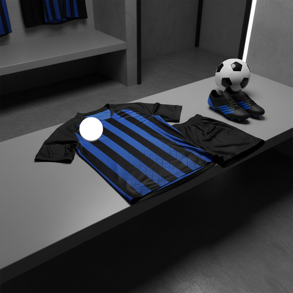 Men's Soccer Jersey Set in Professional Setting